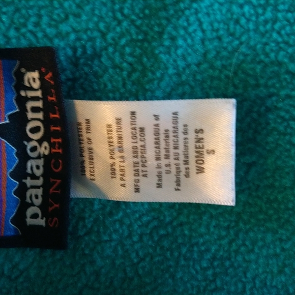 Patagonia synchilla teal snap re tool pullover - Picture 5 of 7